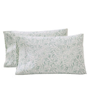 Better Homes & Gardens Cotton Percale Pillowcases, 300 Thread Count, Vierra Vine Green, Standard/Queen, 2-Piece Set