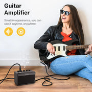 Donner DA-10 Mini Guitar Amp Small Electric Guitar Amplifier 5W Portable for Desktop Practice with a Retro British Tone