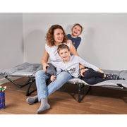 Zone Tech 113553 Folding Camping Cot Portable Bed for Adults Camp Accessories, Gray