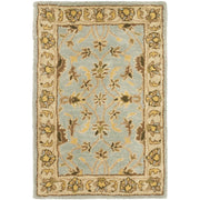 Safavieh Heritage Bruce Oriental Wool Area Rug, Handmade Traditional Floral Design, Light Blue Beige, 2 ft x 3 ft, HG913A-2