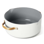 Beautiful 19932 5 Quart Dutch Oven with Strainer Lid and EverGood Ceramic Nonstick Coating, White Icing