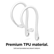 Elago AirPods Pro Ear Hooks, Compatible with AirPods 1 2 3 4 and AirPods Pro 1 2 3, White, Ergonomic Anti-Slip Design