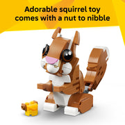 LEGO Creator 3 in 1 Cute Animals Playful Puppy Dog Building Toy, 336 Pieces, Multicolor, Ages 8+