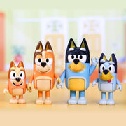 Bluey 17195 Family New Expression Figure 4-Pack, with Mum Dad Bingo