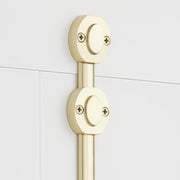 Signature Hardware Odette 24 Inch Tall Cabinet Cremone Security Bolt, Polished Nickel, Solid Brass, Reversible Handing, 955212-1.38