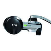 PUR Plus Faucet Mount Water Filtration System, Black & Chrome, PFM200B