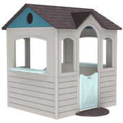 Lifetime Indoor Outdoor Kids Playhouse with Two Store Windows and Farm-Style Half Doors, Durable Low-Maintenance Construction, Taupe, 46 in x 40 in x 55 in, 91431
