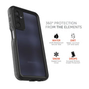 Body Glove 100090216 Tidal Waterproof Phone Case for Samsung Galaxy A25 5G - Black/Gray
