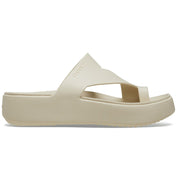 Crocs Women's Getaway Toe Loop Platform Sandals, LiteRide Foam Footbed, Sandstone, Size 11, 210834-0LH-W11