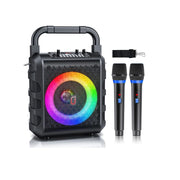 JYX T18T Home Karaoke Machine With 2 Wireless Microphone