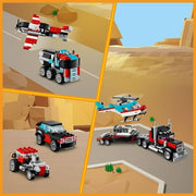 LEGO 6465046 Creator 3 in 1 Flatbed Truck with Helicopter Toy