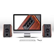 Edifier FBA_R1700BT Bluetooth Bookshelf Speakers - Active Near-field Studio Monitors - Powered Speakers 2.0 Setup Wooden Enclosure - 66w RMS