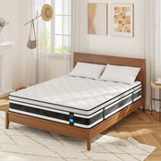 Nisien 12 Inch Memory Foam Mattress King Size, Innerspring Hybrid King Bed Mattress in a Bo
