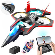 Toy Choi's S152 Brushless RC Plane for Kids Adults, Remote Control Drones Fighter Jet with 6-Axis Gyro, Black