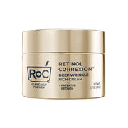 RoC Retinol Correxion Deep Wrinkle Rich Cream, Patented Retinol, Bio-Ceramides, Calcium, Fragrance-Free, Paraben-Free, 1.7 oz