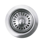 BLANCO 441093 4.5-in Satin Nickel Stainless Steel Fixed Post Kitchen Sink Strainer