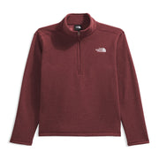 The North Face Men's Textured Cap Rock Midweight Fleece Quarter Zip Pullover, Sumac Heather, Large, NF0A3YR1