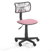 Urban Shop Swivel Mesh Chair Adjustable Lever for Varying Heights in Wild and Free