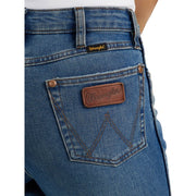 Wrangler Women's Retro Bailey High Rise Trouser Jeans, Vintage Medium Wash Denim, Flared Leg, 5 Pocket Styling, 1011MPESY-30X30