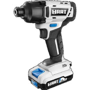HART HPID02B 20-Volt Cordless Impact Driver Kit, (1) 1.5Ah Lithium-Ion Battery, Gen 2