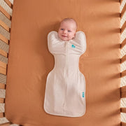 Love To Dream L1001001 STW S Swaddle Up Original Sleep Sack, 4-Way Stretch, Cotton Blend, 1.0 TOG, Straw Heather, Small