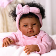 RSG Realistic Sweet Gallery Lifelike Reborn Baby Doll, 17 Inch, Full Body Cloth, Poseable Limbs, Includes Pacifier, Nursing Bottle, Clothes Set, Gift Box