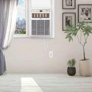 Keystone KSTSW08B 8,000 BTU 115-Volt Casement Window Air Conditioner, White, KSTSW08B