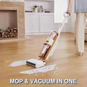 Tineco FW1D0100US GO H2O Max Cordless Mop & Vacuum, White & Orange