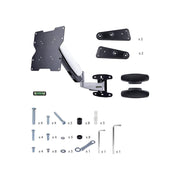 StarTech.com VESA Adjustable Full Motion TV Wall Mount for 23-55 in Displays, Supports 66 lb, Steel and Aluminum, Height Adjustable, Swivel Tilt Rotation FHA-TV-WALL-MOUNT