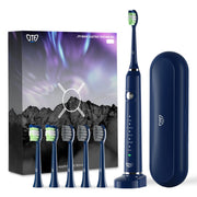 JTF JTF-P200-Blue Sonic Electric Toothbrush for Adults with Travel Case