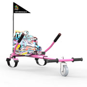 HOVERMAX Hoverboard Go Kart, Seat Attachment, Pink