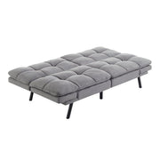 Mainstays BC-267 GREY Memory Foam Futon, Gray Faux Suede, grey