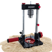 Milescraft Drill Mate Pro Portable Drill Press Guide, Heavy-Duty Metal, 1/2 in Keyed Chuck, Adjustable Angle 0 to 60, Model 1348