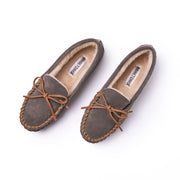 Minnetonka Men's Pile Lined Softsole Moccasin Slippers, Grey, Size 13, 2839410