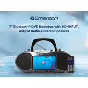 Emerson Boombox Bluetooth DVD Player with 7
