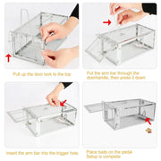 IMounTEK 1-Door Humane Live Animal Catch & Release Rodent Pest Cage Trap