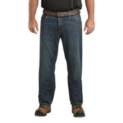 Berne Men's Heritage Relaxed Fit Straight Leg Jean, Stone Wash Dark, 50 x 32, P422SWD32500