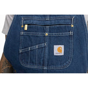 Carhartt Men's Loose Fit Denim Bib Overalls, Durable 12.5-Oz Cotton, Adjustable Suspenders, Multi-Compartment Zippered Bib Pocket, Darkstone, 30W x 28L, 104672