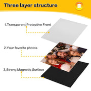Sherry Magnetic Picture Frames, 12 Pack, Holds 4 x 6 Inch Photos, Black