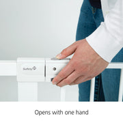 Safety 1st Easy Install Auto-Close Baby Gate, Pressure-Mounted, Magnetic Latch with SecureTech Indicator, Black, Fits 29