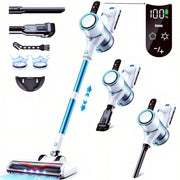 Lazyswan CP06 Cordless Stick Vacuum Cleaner, 250W Motor, 28KPa Suction, 45 Min Runtime, LED Touch Screen