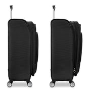 American Tourister 4 Kix 3.0 Carry-On Softside Expandable Luggage with 360-Degree Dual Spinner Wheels, Black, 23.5 in, 158585-1041