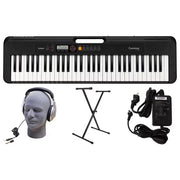 Casio CT-S200BK PPK 61-Key Premium Keyboard Pack with Stand, Headphones & Power Supply, Black