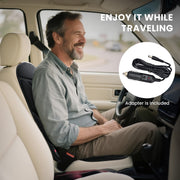 Comfier CF-2517-WM Vibration Back Massager with Heated Seat Cushion, Portable Chair Pad for Home, Office, Car, Black