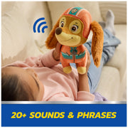 Spin Master Paw Patrol Liberty Talking Plush, 12 in, Interactive Toy with 20 Sound Effects and Phrases, Kids 3+
