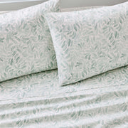 Better Homes & Gardens Cotton Percale Pillowcases, 300 Thread Count, Vierra Vine Green, Standard/Queen, 2-Piece Set
