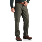 Dickies Relaxed-Fit Straight-Leg Carpenter Duck Jeans for Men - Rinsed Moss Green - 32x32
