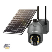 SOLIOM S600-C10X 5MP Outdoor Security Camera with 10X Optical Zoom, Gray