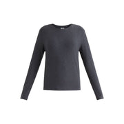 Athletic Works ButterCore Women's Long Sleeve Tee, Moisture Wicking, Stretchable, Relaxed Fit, Black, Sizes XS-4X