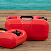 Scepter 10511 6-Gallon Marine Fuel Tank Rectangular Under Seat Gas Container, Red